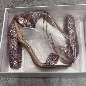 Steve Madden Sparkle Block Heels